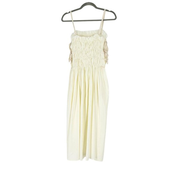 Cult Gaia Lola Ruched Tie Bodice Midi Dress - Picture 3 of 11